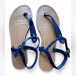 LOFT Navy Blue Strappy Sandals